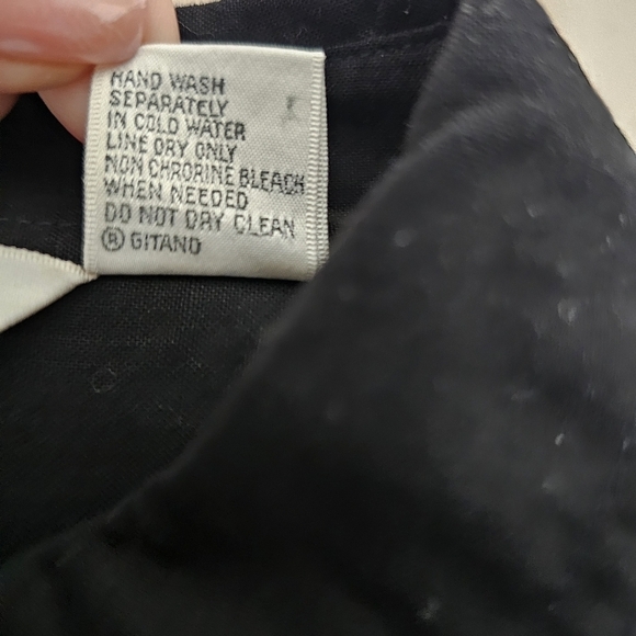 Gitano Black Beaded Western Rodeo Vintage Button Down Shirt Womens Size Medium - Picture 8 of 8